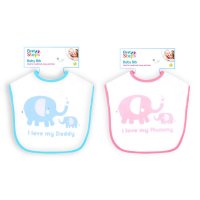 FS553: Baby Elephant I Love Bib